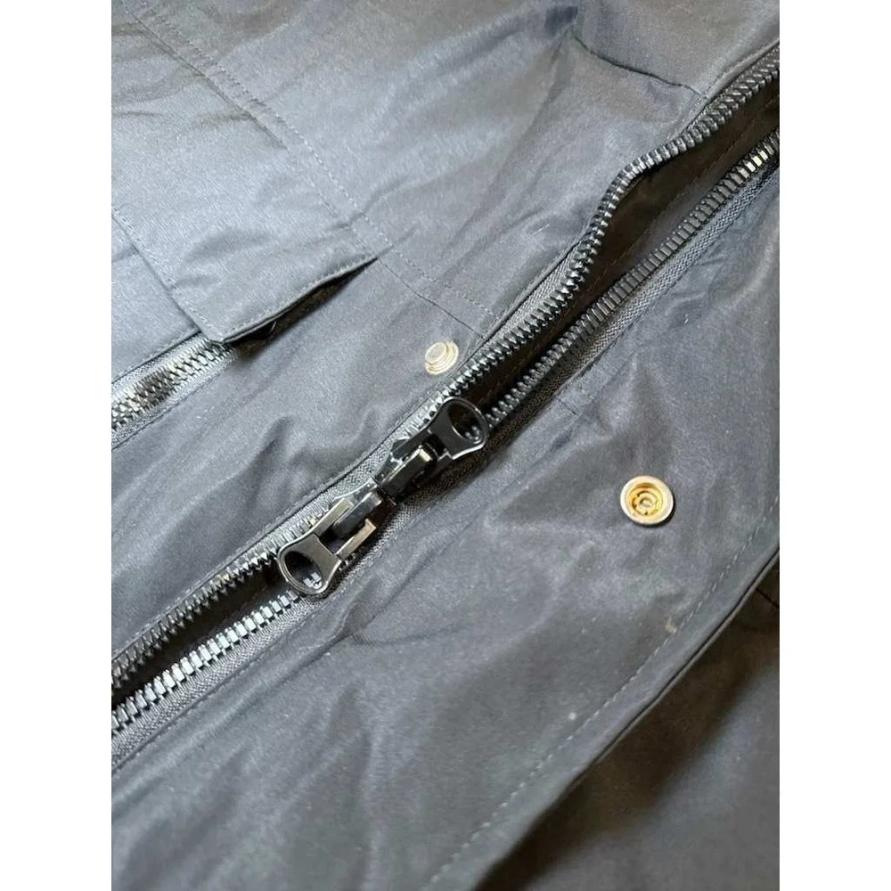DASCRAMB Insulated Hooded Jacket Mens XL Black Utility Parka Winter Coat